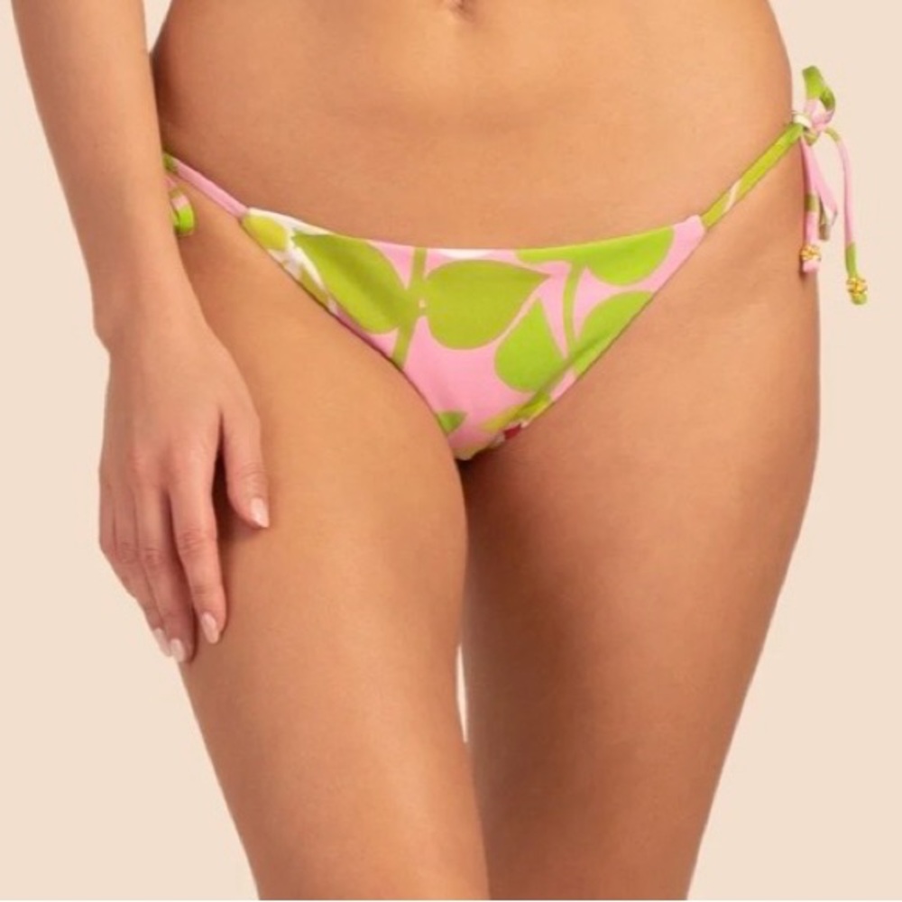 Trina Turk Pink and Green Bikini Bottom